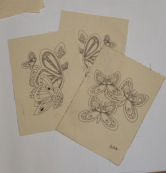 LAMINA PARA BORDAR O PINTAR DISEÑO BUTTERFLIES