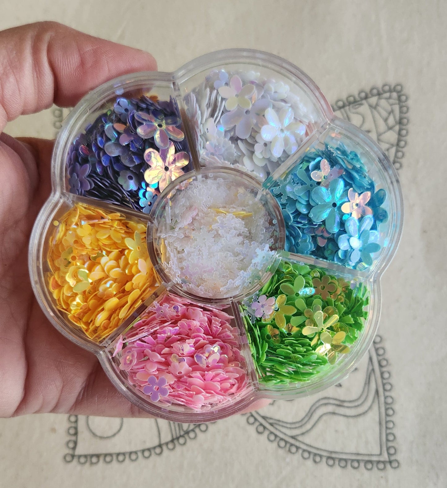 MIX LENTEJUELA DE FLORES