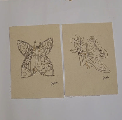 LAMINA PARA BORDAR O PINTAR DISEÑO HADA Y FLORES