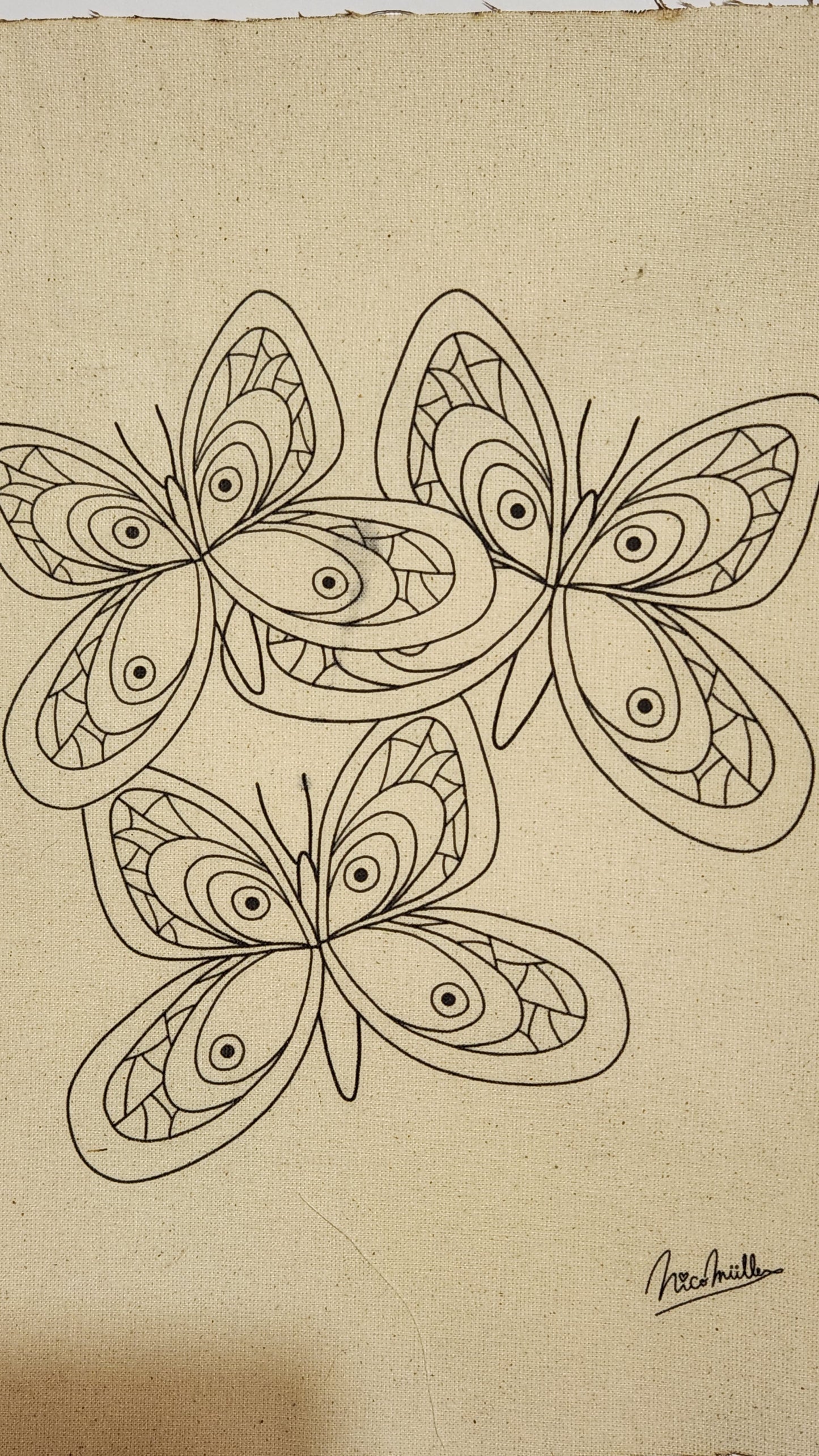 LAMINA PARA BORDAR O PINTAR DISEÑO  BUTTERFLIES