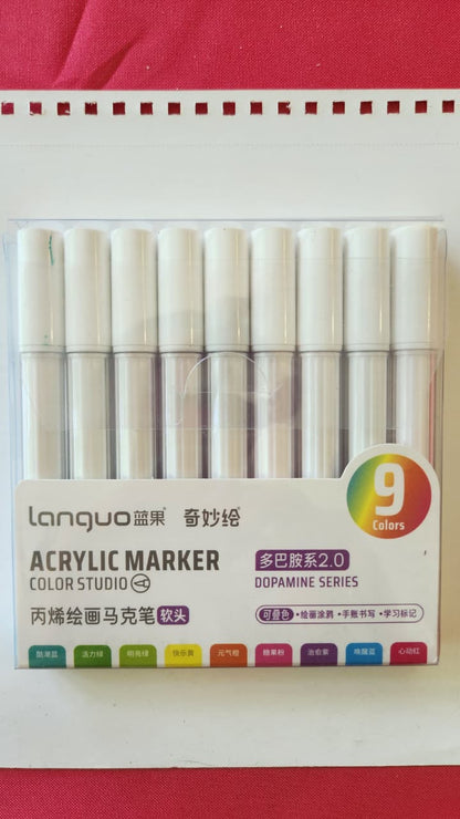 SET LAPICES ACRILICOS DOPAMINE (pintan MDF, PAPEL Y VARIADAS SUPERFICIES)