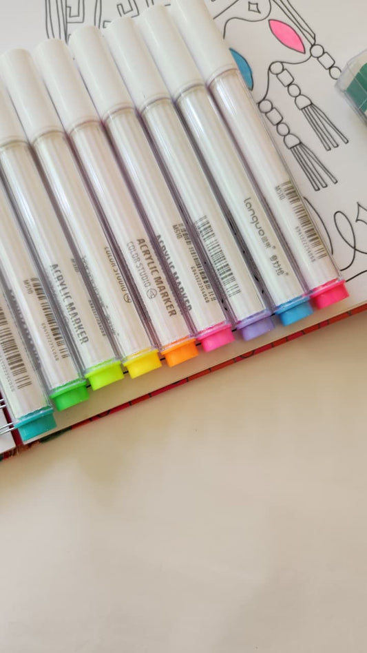 SET LAPICES ACRILICOS DOPAMINE (pintan MDF, PAPEL Y VARIADAS SUPERFICIES)