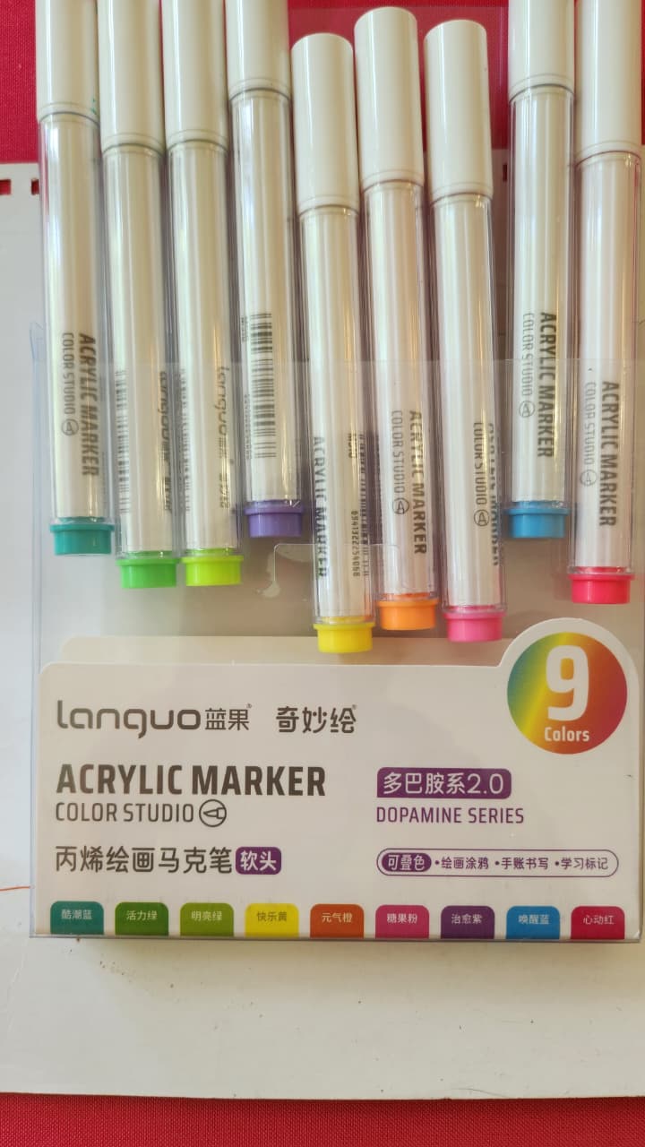 SET LAPICES ACRILICOS DOPAMINE (pintan MDF, PAPEL Y VARIADAS SUPERFICIES)